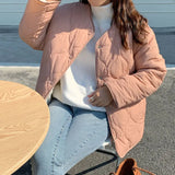Woherb South Korean Chic New Autumn And Winter Minority Ling Ge Plus Thick Cotton-Padded Clothes Women On Both Sides Wear Lamb Wool Jacket Coat-Outfit