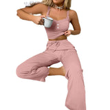 2024 Casual Pajamas Women Summer Lace Lace Suspension Pants Sexy Spice Girls