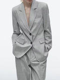 2023 Women Spring Summer Pant Suits 2 pieces sets Fashion Solid Blazers Suit Coats and Trousers Female Casual Clothing-Outfit