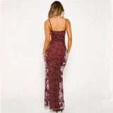 Woherb Girl Dress Sexy French Tea Break Vintage Dress Ins Summer Print Show Thin Halter Dress Woman-Outfit