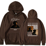 New ROD WAVE Hoodie Winter High Street Collar Plus Velvet Girl