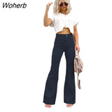 High-waisted Pants Women Winter Casual Loose Flared Pants Corduroy Solid Trousers Women Streetwear Pantalon 24279-Outfit