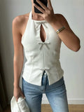 Summer New Bow Ornament Hanging Neck Repair Small Waistcoat Woman