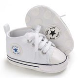 Boys Girls First Walkers Shoes Infant Toddler Soft Sole Anti-slip Baby Shoes Newborn Canvas Baby Sports Sneakers