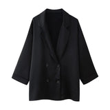 New Wrinkled Effect Blazer Loose Casual Trousers 4387130