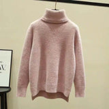 Cashmere Sweater Women Turtleneck Women's Knitted Turtleneck Winter Cashmere Sweater For Women Warm Sweaters Female-Outfit