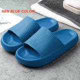 Women Fashion Summer Non-slip Sandals Shoes Beach Slides High Heels Shower Slipper Soft Sole Women Men Ladies