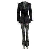 Early Spring New Fashion Hollow Nail Bead Three-Dimensional Flower Suit Pearl Lint