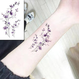 Beautiful Rose Flowers Body Art Neck Abdomen Waterproof Fake Tattoo Sexy for Woman Men Flash Temporary Small Size Tattoo