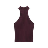 2025 Spring New Knitted Neck Collar Blouse Skirt 3519028