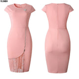 Dresses for Women Dashiki Lace Zipper Stitching African Dress Clothes Bazin Riche Skirt Sexy Slim Evening Africa Dress-Outfit