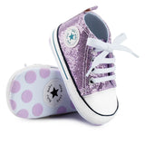 Boys Girls First Walkers Shoes Infant Toddler Soft Sole Anti-slip Baby Shoes Newborn Canvas Baby Sports Sneakers