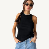 Woherb Summer New Slim Short Sexy Slim Vest-Outfit