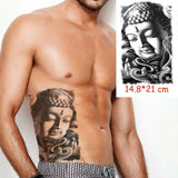 Waterproof Temporary Tattoo Sticker Pirate Ship Skull Flag Tatoo Water Transfer Fake Tatoo Flash Tatto Woman Man Kid 14.8*21