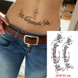 Temporary Tattoo Stickers Scorpion Pyramid Roman Bell Fake Tatto Waterproof Tatoo Back Leg Arm Belly Big Size for Women Men
