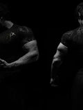 Demon Line Manuscript Spider Before And After Printing Short-Sleeved T-Shirt Summer Tide Necker Men's