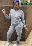 Winter Blank Hoody and Stack Pants 2 Piece