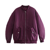 Women's Clothing 2025 Winter Baseball Suit Loose Jacket Cotton Coat