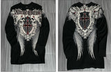 Men's Men's Day Vintage Angel Round-Neck Long Sleeve T-Shirt T-Shirt T-Shirt T-Shirt With Long-Sleeved