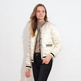 Ultra Light Short Puffer Jacket Women Autumn Winter White Duck Down Coat Stand Collar Lace Solid Female Feather