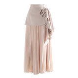 Skirt 2025 Autumn And Winter New Ocean Gas Folding Small High-End Rose Half-Body Skirt