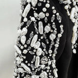 Star Fashion New Heavy Industry Nails Set A Buckle Suit Jacket Trousers