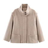 Women's 2025 New Fashioned Tuff-Pocket Pocket Dressed Jacket