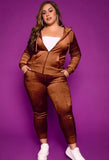 Fall Plus Size Casaul Solid Hoodies And Pant