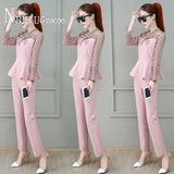 Plus Size Fashion Summer Women Sets Temperament Slim Female