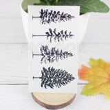 Tattoo Sticker Pine Tree Christmas Plant Black Hand Body Art Water Transfer Temporary Fake Tatto Flash Tatoo for Kid Girl