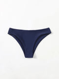 Solid Nylon Sexy Bikini Women's Swimsuit 2021 New Arrival Mid Waist Separate Swimwear Summer Brazilian Bikinis