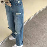 Women Wide Leg High Waist Streetwear Vintage Washed Retro Summer Thin Loose New All-match Fashion Female Trousers Korean-Outfit