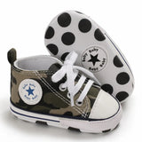 Boys Girls First Walkers Shoes Infant Toddler Soft Sole Anti-slip Baby Shoes Newborn Canvas Baby Sports Sneakers