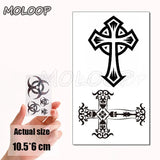 Water Transfer Tattoo Skull Cyclops Pirate Tattoo Body Art Waterproof Temporary Fake Flash Tattoo for Man Woman Kid
