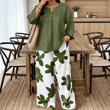Loosely Tight Waist Striped Casual Straight Women's