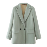 Color Women's Clothing 2025 Spring And Autumn Light Gray Suitcase Women's
