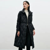 Winter 90% Ultra Light Duck Down Jacket Women Long Puffer Coat Thin Female Lightweight Parkas Ladies Feather
