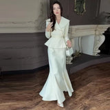 New Women's Temperament Elegant Solid Color Slim Slimming