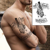 Waterproof Temporary Tattoo Sticker Pirate Ship Skull Flag Tatoo Water Transfer Fake Tatoo Flash Tatto Woman Man Kid 14.8*21