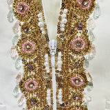 New Fashion Heavy Industry Embroidered Lucide Nails Diamond Jacket Trouser Set Two