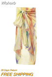 2023 Women Summer Shirts Blouses Tops Fashion Loose Tie-dye Line Female Elegant Street Thin Top Clothing-Outfit
