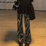 Casual Flare Pants Y2k Clothes High Waist Slim Fit Trousers 2022 New Bottoms Korean Fashion Floral Pantalon