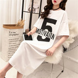 Korean Summer Casual Women Dress Chic Young Lady Fashion Female