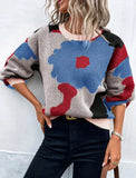 Autumn And Winter Round Collar Long Sleeve Knitted Fashion Tie With A Casual Jacket Sweater