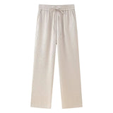 New Wrinkled Effect Blazer Loose Casual Trousers 4387130