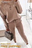 Women Tracksuit Sequins Long Sleeve Top & Drawstring Waist Pants Set Casual Daily Juicy Coutoure Tracksuit-Outfit