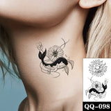 Water Transfer Tattoo Sexy Red Lips Print Tattoo Body Art Waterproof Temporary Fake Flash Tattoo for Man Woman Kid