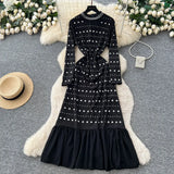 Retro Breeze Mashed Floral Shirt Collar Dress Women's Spring Waists Thin Senior Sense Light Luxury Big