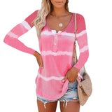 Top Women Summer Casual Sleeveless Round Neck Striped Buttons T-Shirt Womens Clothing Fashion Sexy Beach Ladies