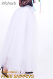 Women 7 Layer 100cm Party Tulle Ball Gown Skirt Banquet Wedding Faldas Mujer Elastic Waist Bow Tie Belt Tutu Skirt QT2178-Outfit